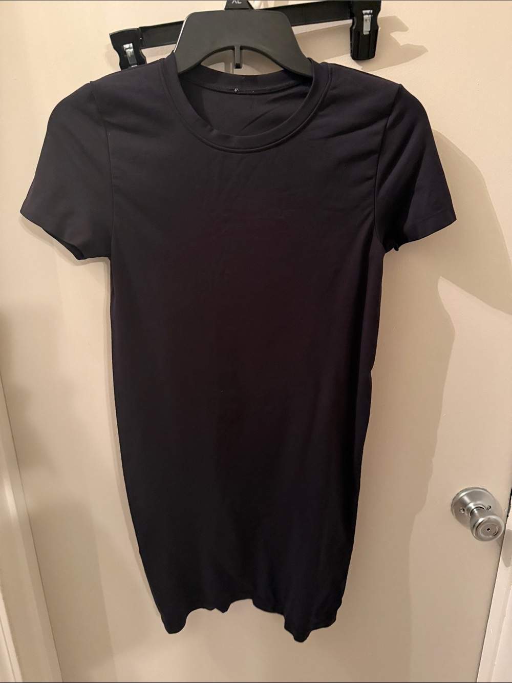 Fabletics Black Short Sleeve Tee Dress